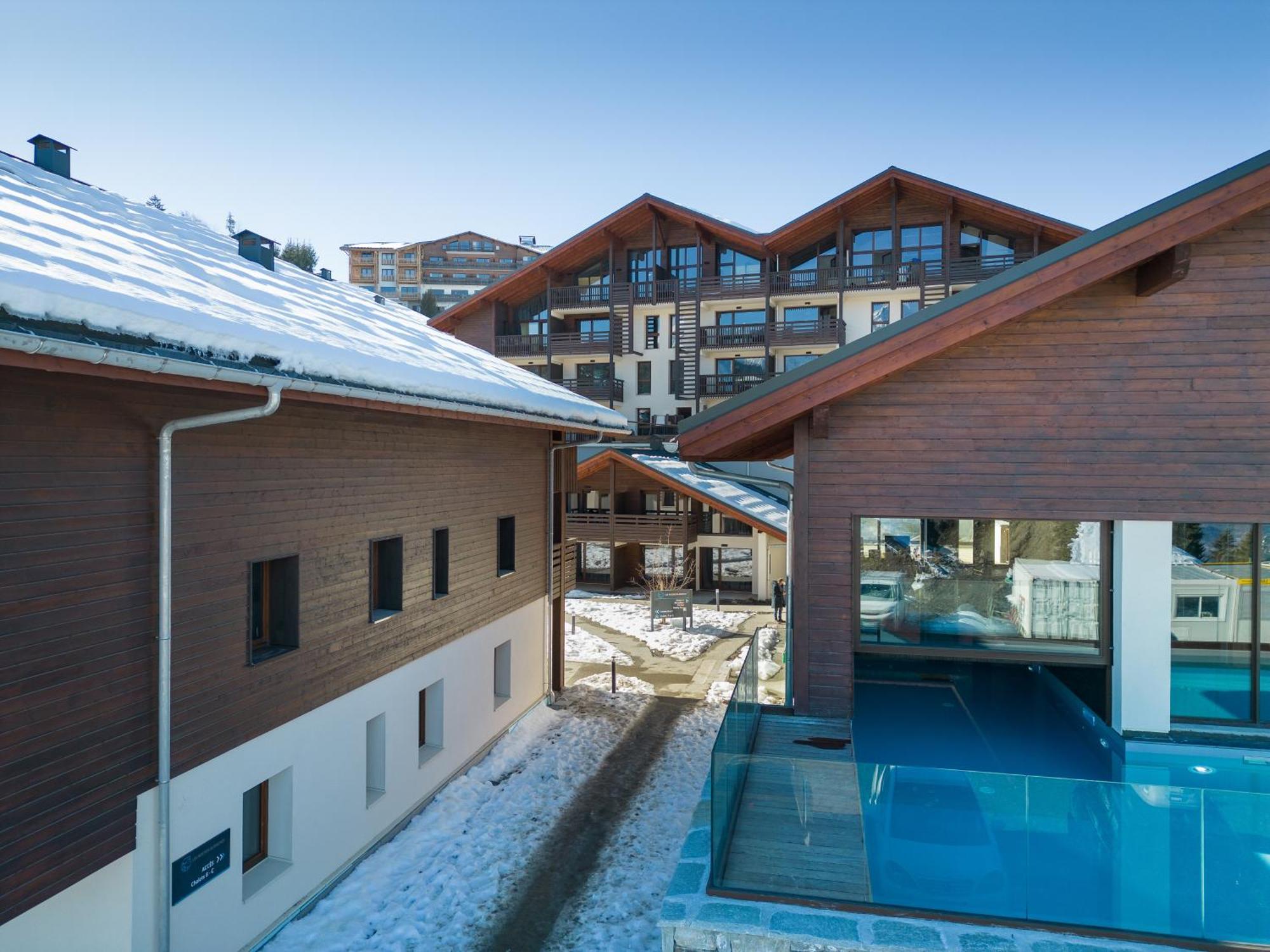 Terresens - Les Roches Blanches Aparthotel Combloux Bagian luar foto